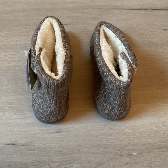 ULTRAIDEAS Women's Camber Fleece Bootie Slipper with Memory Foam M Light Grey - Picture 9 of 10